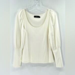 Tuckernuck Pomander Place Women's Puff Sleeve Long Sleeve Top - Ivory